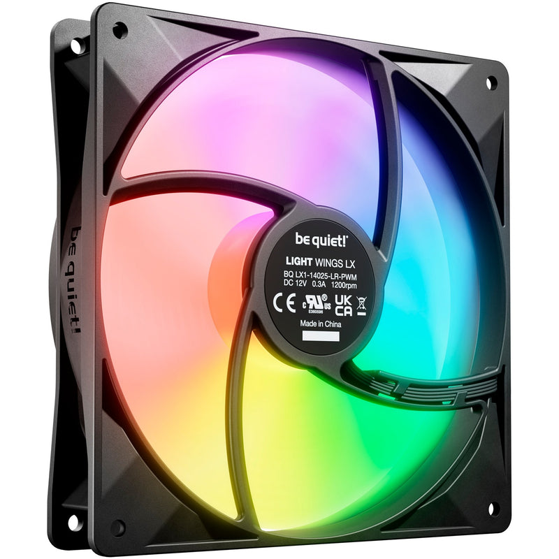Load image into Gallery viewer, Be quiet! light wings lx pwm rgb case fan (zwart, 140 x 140 x 25 mm)
