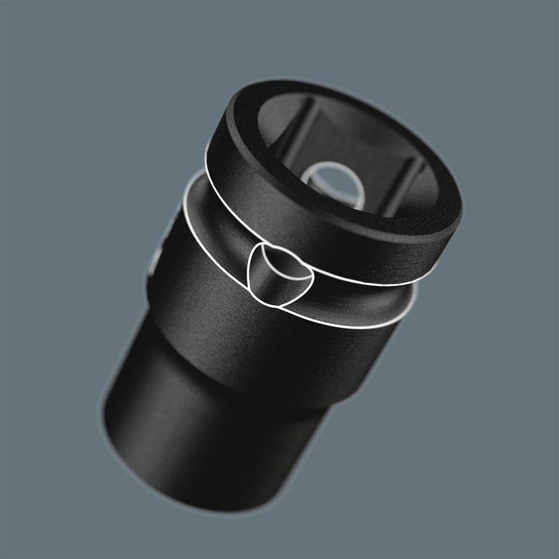 Load image into Gallery viewer, Wera 9608 dop-magneetstrip b impaktor imperial 1 dopsleutel (zwart groen, 9‑delig)
