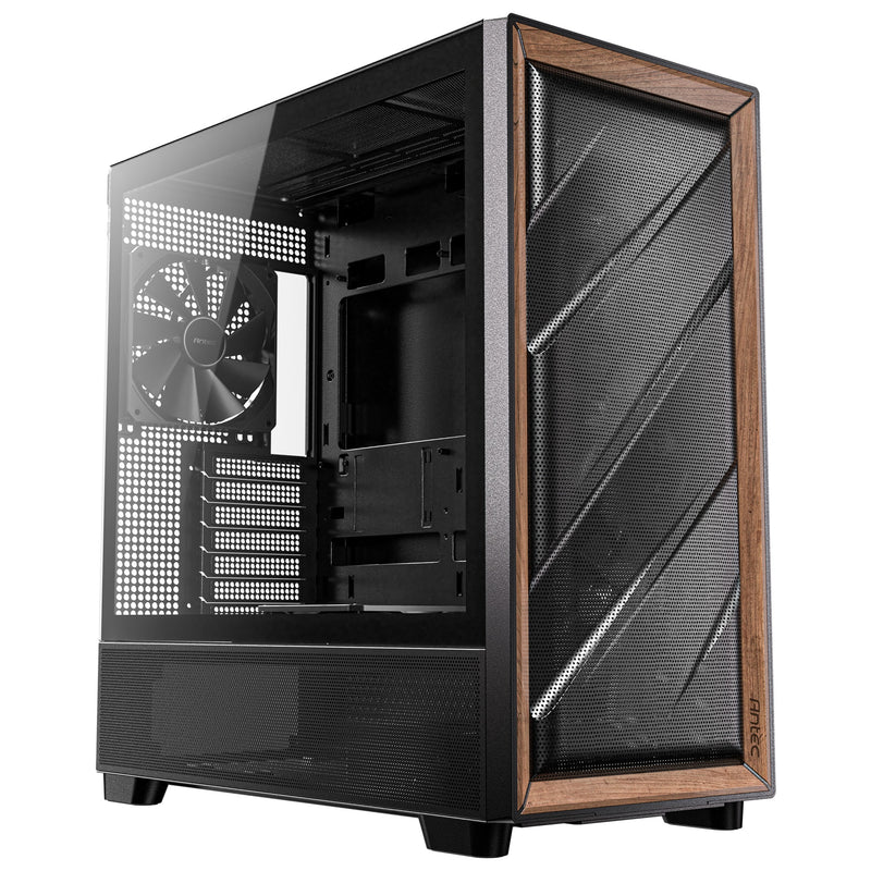 Load image into Gallery viewer, Antec flux midi tower behuizing (zwart | 2x usb-a | 1x usb-c | tempered glass)
