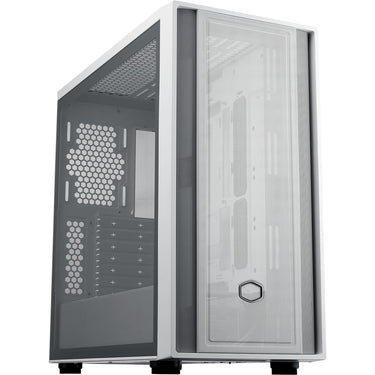 Cooler master masterbox 600 lite midi tower behuizing (wit | 2x usb-a | 1x usb-c | rgb | tempered glass)
