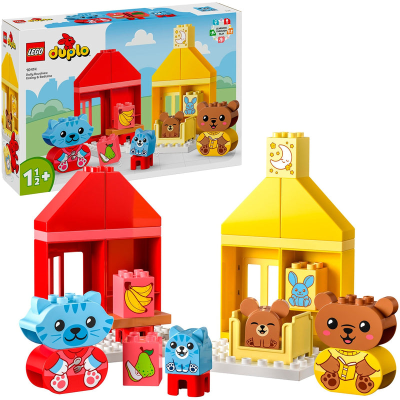 Load image into Gallery viewer, Lego duplo - dagelijkse gewoontes - eten en slapen constructiespeelgoed (10414)
