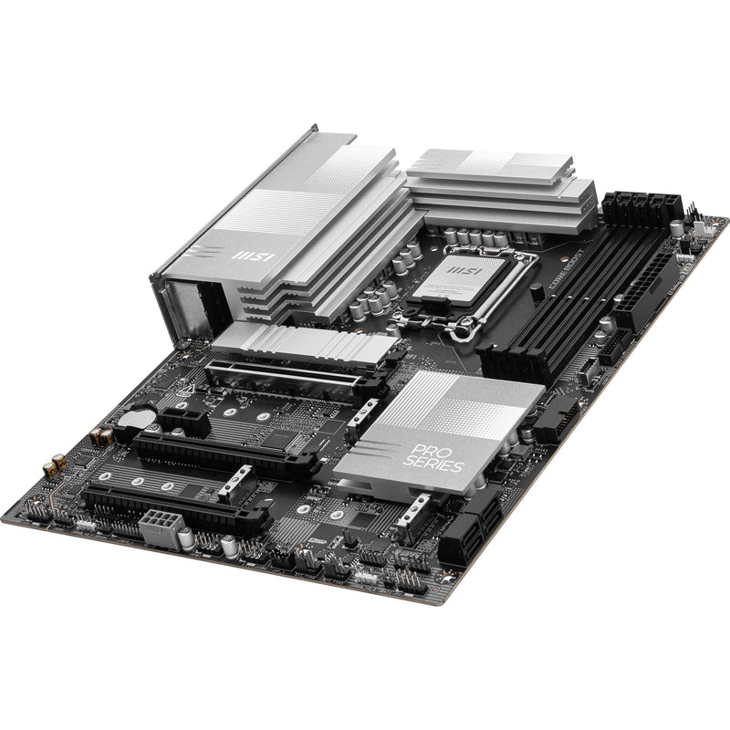 Load image into Gallery viewer, Msi pro z890-p wifi socket 1851 moederbord (zwart zilver, raid, 5gb-lan, wi-fi 7, bt, sound, atx)
