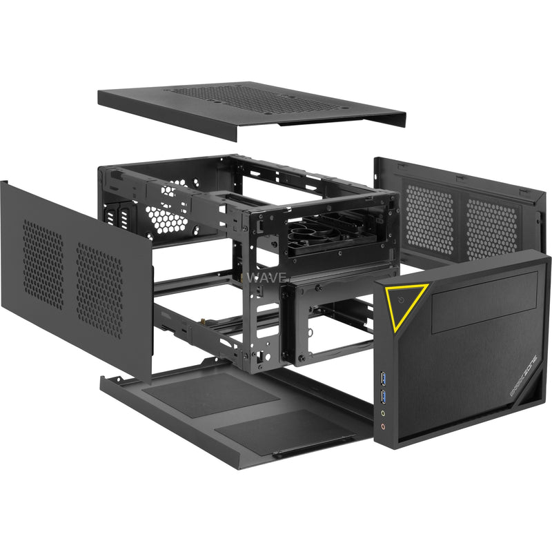 Load image into Gallery viewer, Sharkoon shark zone c10 mini tower behuizing (zwart | 2x usb-a)
