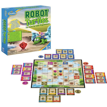 Think fun thinkfun robot turtles bordspel (nederlands, 2 - 5 spelers, 10 - 30 minuten, vanaf 4 jaar)