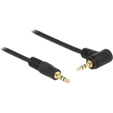 Delock 3,5 mm male > 3.5 mm male kabel (zwart, 0,5 meter)