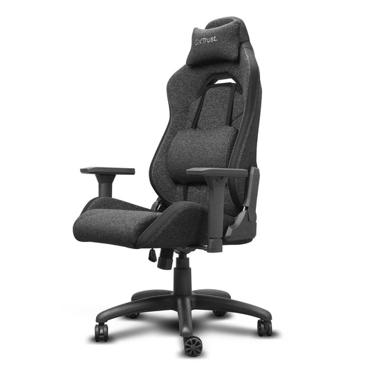 Trust gxt 723 ruya comfortabele stoffen gamingstoel (grijs)