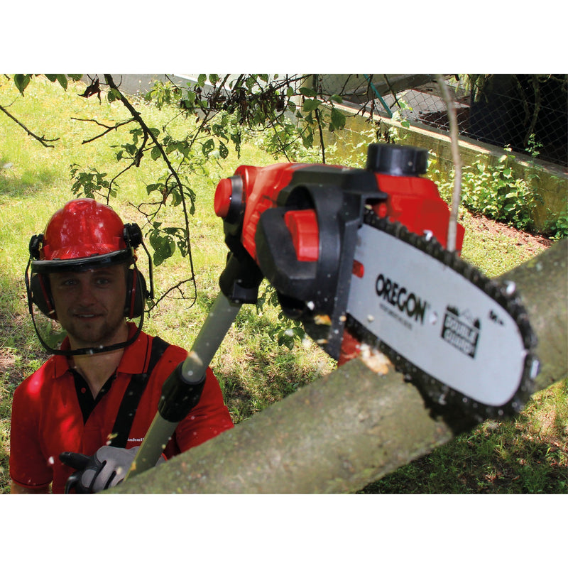Load image into Gallery viewer, Einhell accu tuin-multitool ge-hc 18 li t solo stoksnoeizaag (rood, accu en oplader niet inbegrepen)
