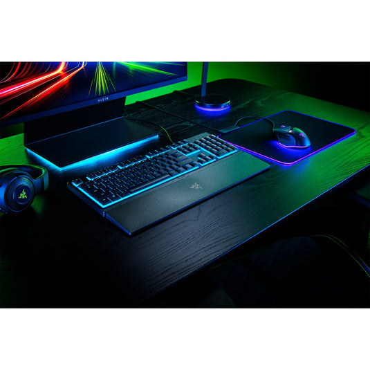 Razer ornata v3 x low profile, gaming toetsenbord (zwart, us lay-out, membraan, rgb leds, abs)