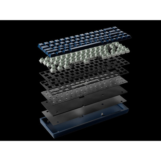 Keychron q16 he 8k magnetic switch keyboard (blauw, us lay-out (qwerty), ultra-fast lime, 65%, rgb, hot swap, 8k)