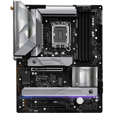 Asrock z890 livemixer wifi socket 1851 moederbord (zwart, raid, 2.5 gb-lan, wi-fi 7, bt, sound, atx)