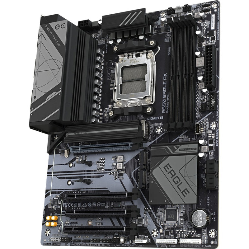 Load image into Gallery viewer, Gigabyte b650 eagle ax socket am5 moederbord (zwart grijs, raid, gb-lan, wi-fi 6e, bt, sound, atx)
