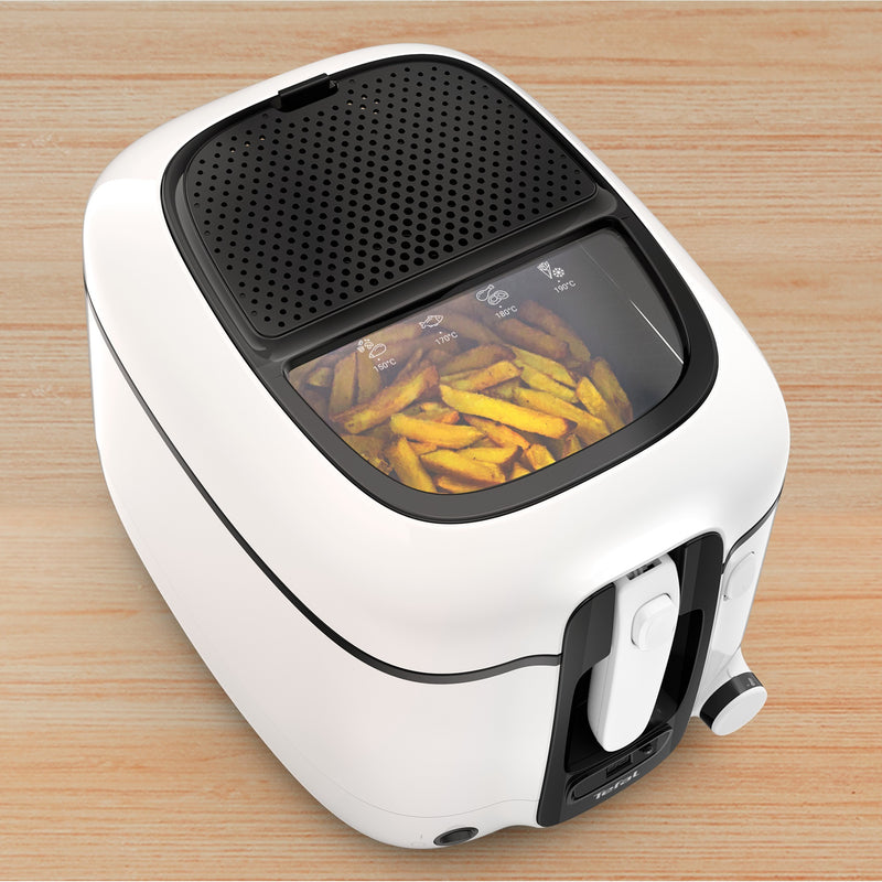 Load image into Gallery viewer, Tefal super uno fr3140 frituurpan (wit zwart, 2,2 liter)

