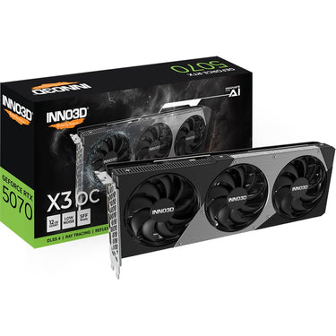 Inno3d geforce rtx 5070 x3 oc grafische kaart (dlss 4, 3x displayport, 1x hdmi 2.1)