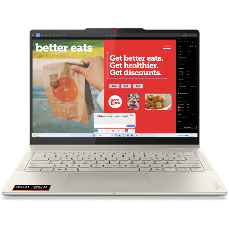 Load image into Gallery viewer, Lenovo yoga 7 2-in-1 14akp10 (83jr00atmh) 14 copilot+ laptop (aluminium | ryzen ai 7 350 | radeon 860m graphics | 16 gb | 512 gb ssd | touch)
