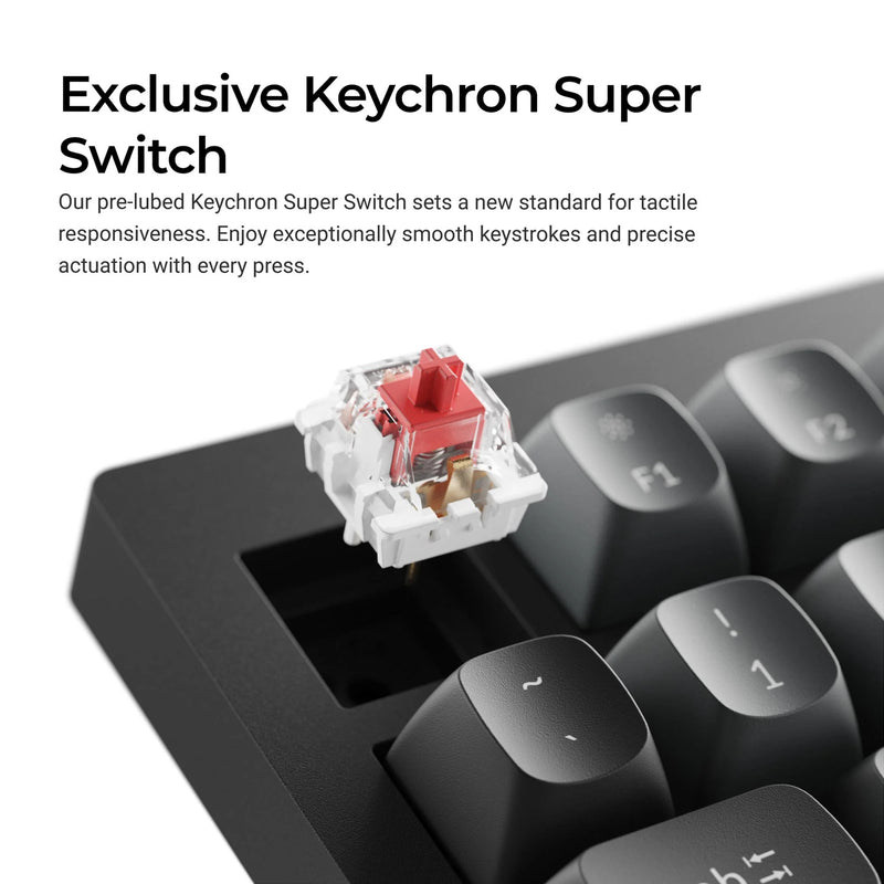 Load image into Gallery viewer, Keychron v1w-d3 8k qmk wired custom mechanical keyboard (zwart, us lay-out (qwerty), super brown, 75%, rgb leds, double-shot pbt, hot swap, 8k, knop)
