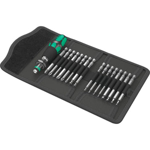 Wera kraftform kompakt 60 kk, 17-delig dopsleutel (zwart groen, bits met kogelkop)