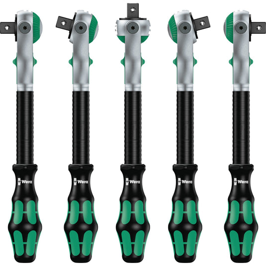 Wera 8100 sc 6 zyklop speed-ratelset, 1 2 -aandrijving gereedschapsset (zwart groen, 28-delig)