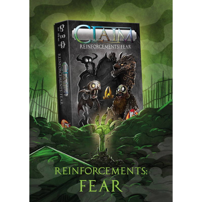 Load image into Gallery viewer, White goblin games claim reinforcements: fear kaartspel (nederlands, uitbreiding, 2 spelers, 25 minuten, vanaf 10 jaar)
