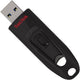 Sandisk ultra 64 gb usb-stick (zwart rood, sdcz48-064g-u46)