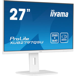 Iiyama prolite xub2797qsu-w2 27 monitor (wit, hdmi, displayport, 2x usb-a, usb-b)