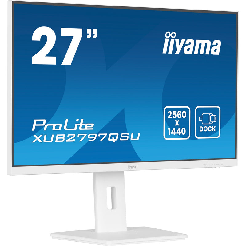 Load image into Gallery viewer, Iiyama prolite xub2797qsu-w2 27 monitor (wit, hdmi, displayport, 2x usb-a, usb-b)
