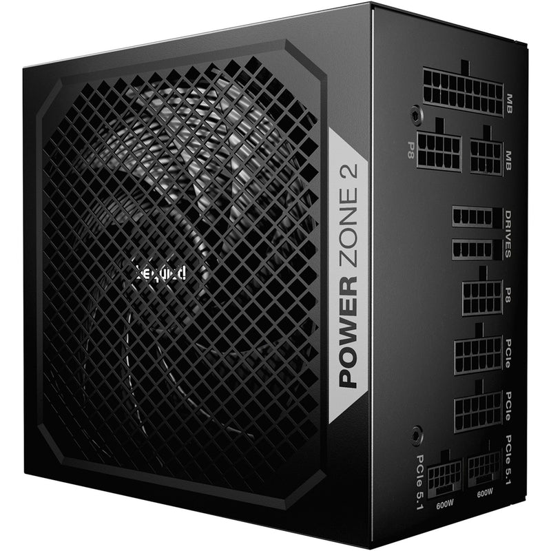 Load image into Gallery viewer, Be quiet! power zone 2 modulaire 1200 watt voeding (zwart, 1x 12v-2x6, 3x pcie)
