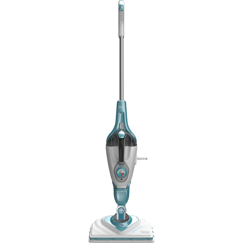 Load image into Gallery viewer, Black+decker 1600w steam-mop bhsm1615dam-qs stoomreiniger (wit blauw, incl. steamitt, deltavoet en 17 accessoires)

