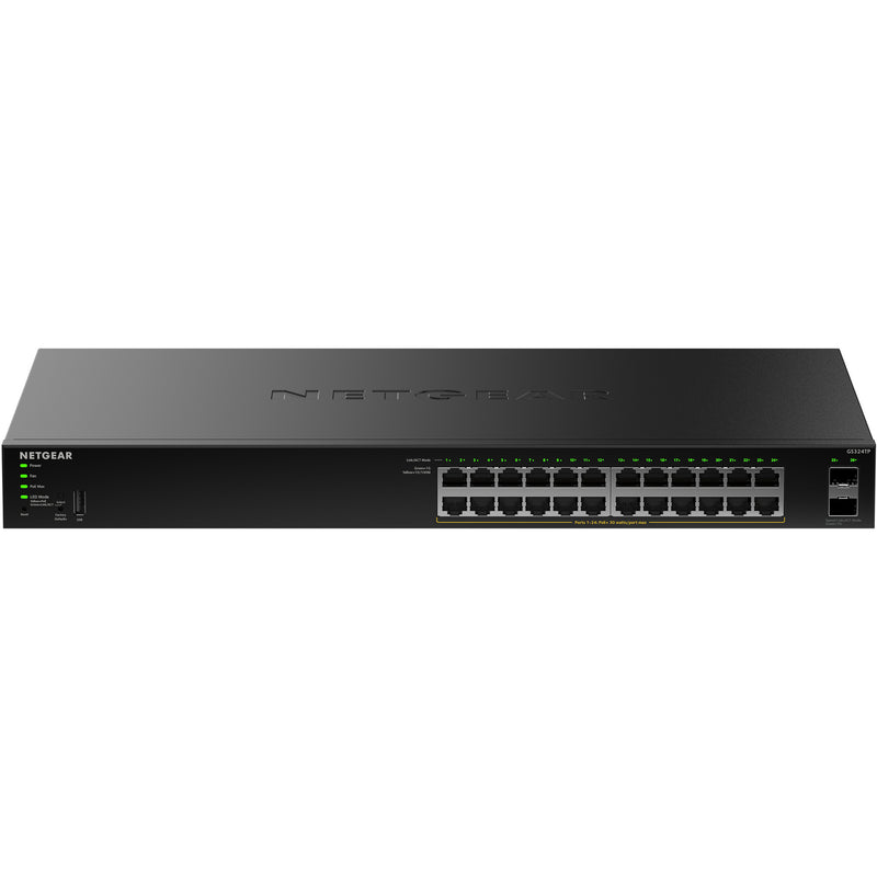 Load image into Gallery viewer, Netgear gs324tpv2 switch (zwart, 190w poe budget)
