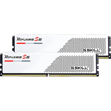 G.skill ripjaws s5 32 gb ddr5-5600 (2x 16 gb) werkgeheugen (wit, f5-5600j4040c16gx2-rs5w, xmp 3.0)