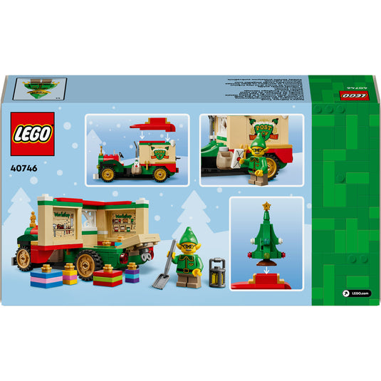 Lego iconic - bezorgtruck van de kerstman constructiespeelgoed (40746)