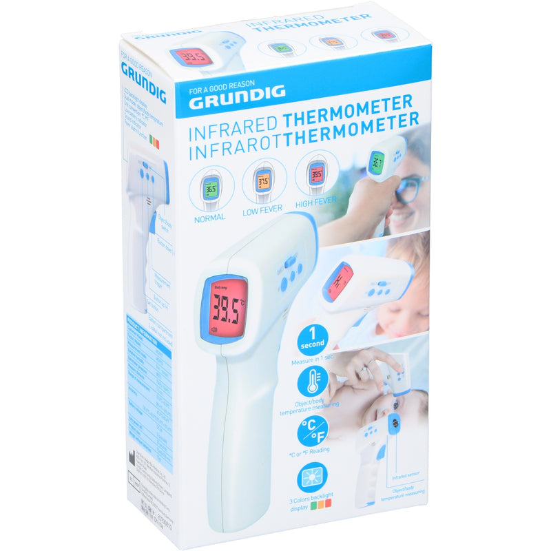 Load image into Gallery viewer, Grundig infrarood koortsthermometer (wit lichtblauw)
