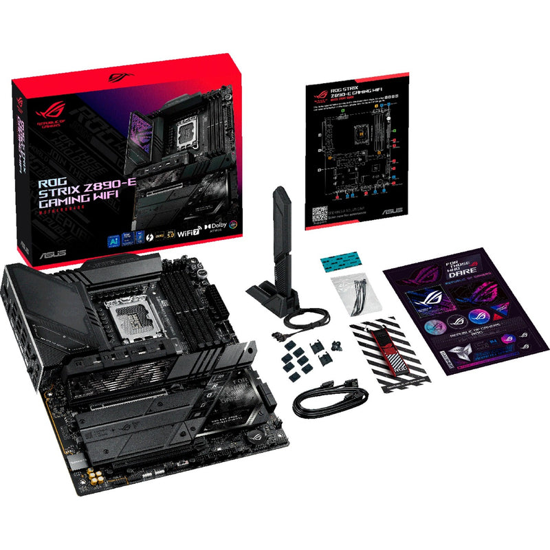 Load image into Gallery viewer, Asus rog strix z890-e gaming wifi socket 1851 moederbord (zwart, raid, 5gb-lan, wi-fi 7, bt, sound, atx)
