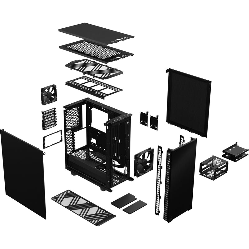Load image into Gallery viewer, Fractal design define 7 compact midi tower behuizing (zwart | 4x usb-a | 1x usb-c)
