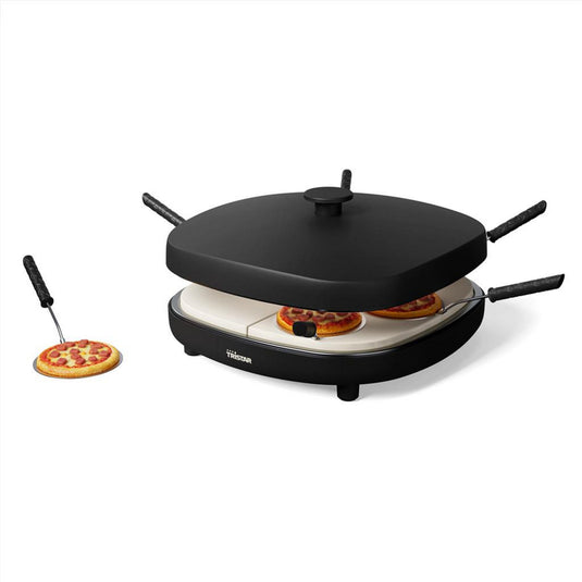 Tristar pizza family 6 pizzaoven (zwart, 1200 watt, voor 6 personen)
