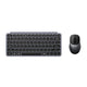 Keychron b1 pro keyboard and bm24 mouse wireless combo desktopset (grijs, us lay-out (qwerty), scissor switches, 75%, 100 - 2400 dpi, abs keycaps, 2.4 ghz | bluetooth | usb)