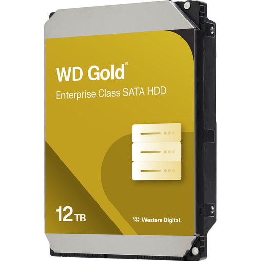 Wd gold enterprise class 12 tb harde schijf (122kryz, sata 600, 24 7)