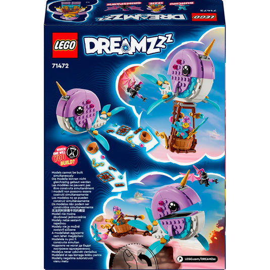 Lego dreamzzz - izzie's narwal-luchtballon constructiespeelgoed (71472)