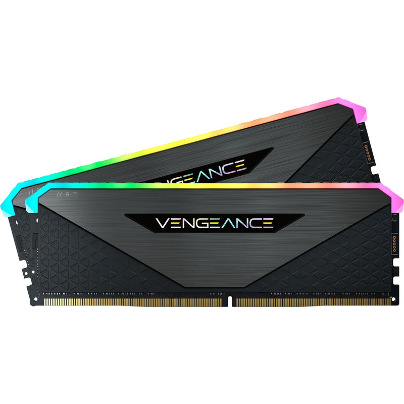 Load image into Gallery viewer, Corsair vengeance rgb rt 32 gb ddr4-3200 (2x 16 gb) werkgeheugen (zwart, cmn32gx4m2z3200c16, xmp 2.0)

