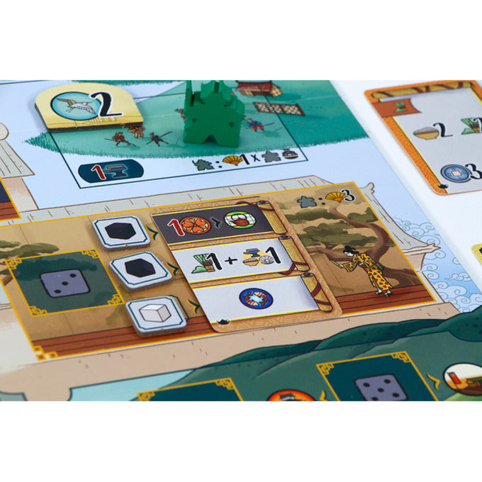 Load image into Gallery viewer, 999games 999 games het witte kasteel van himeji: matcha uitbreiding bordspel (uitbreiding, nederlands, 1 - 4 spelers, 80 minuten, vanaf 12 jaar)
