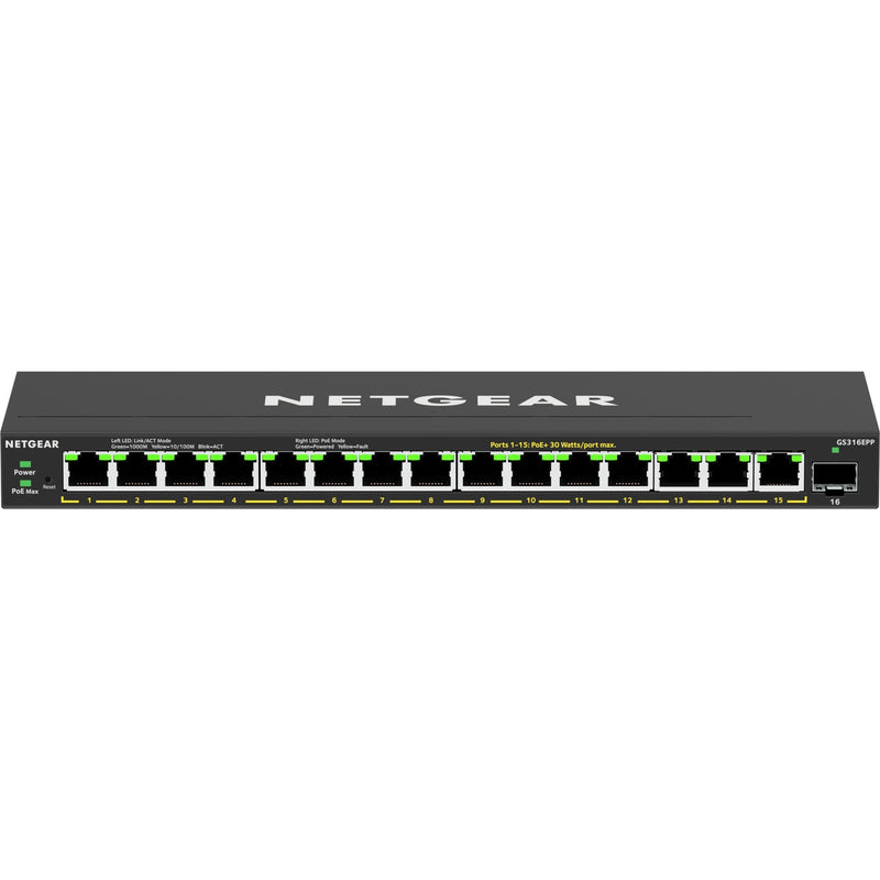 Load image into Gallery viewer, Netgear gs316epp switch (zwart)

