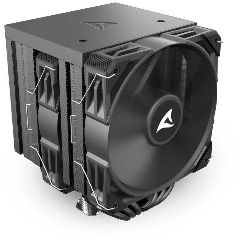 Load image into Gallery viewer, Sharkoon a60 cpu-koeler (zwart, 4-pins pwm fan-connector)
