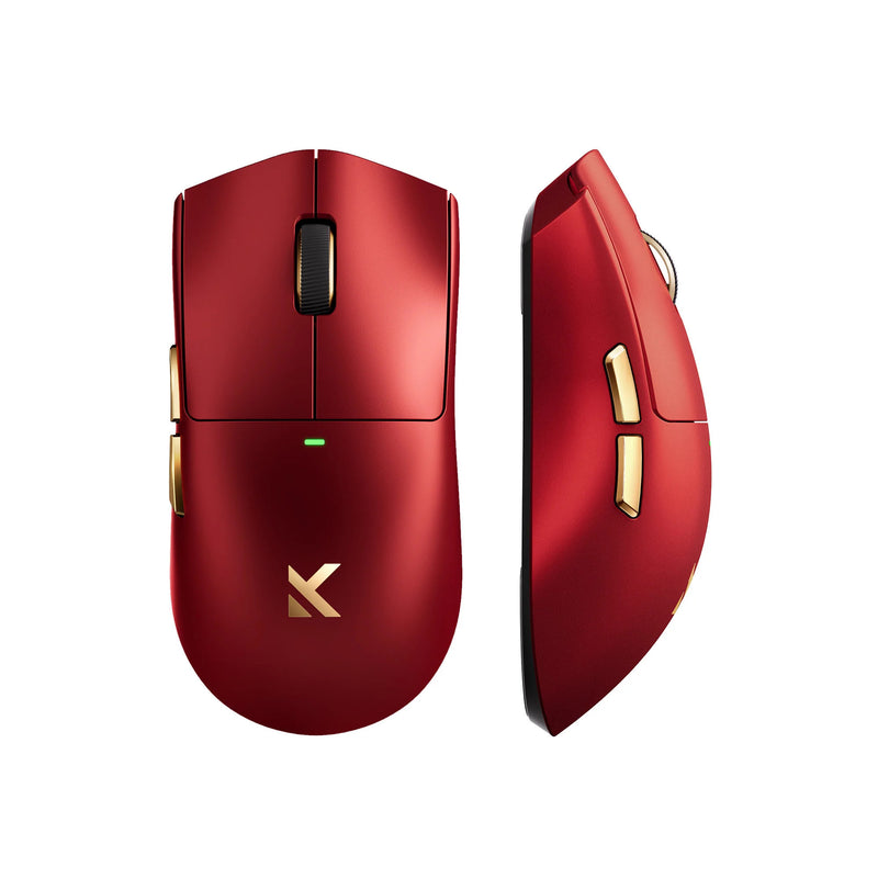Afbeelding laden in galerijviewer, Mchose k7 ultra lightweight wireless gaming mouse (rood goud, rgb, usb 2.4 ghz, 42.000 dpi)
