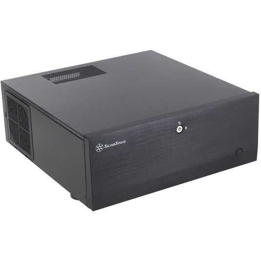 Silverstone grandia gd07b htpc behuizing (zwart | 2x usb-a)