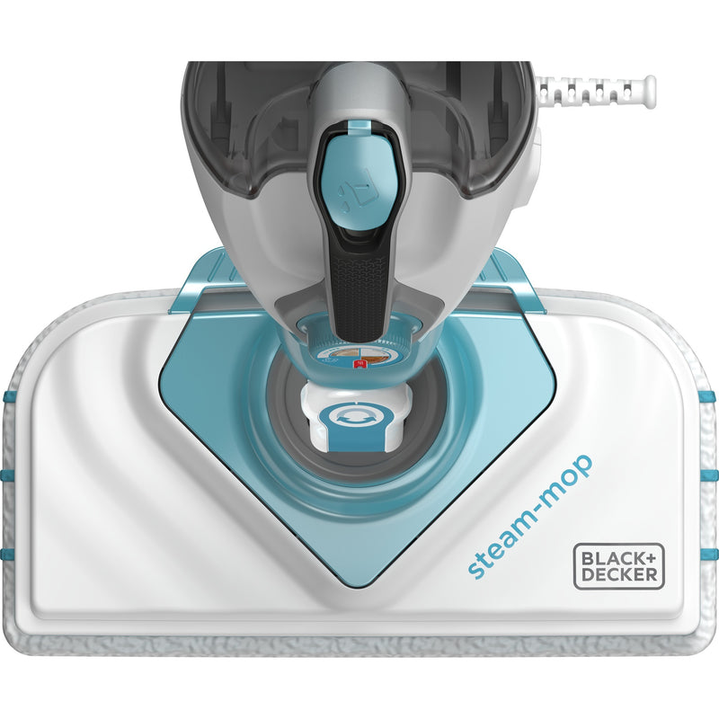 Load image into Gallery viewer, Black+decker 1600w steam-mop bhsm1615dam-qs stoomreiniger (wit blauw, incl. steamitt, deltavoet en 17 accessoires)
