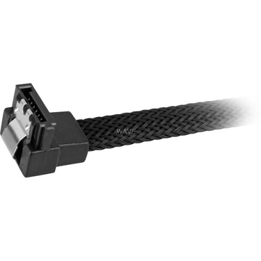 Sharkoon sata iii 90° sleeve kabel (zwart, 0,3 meter)