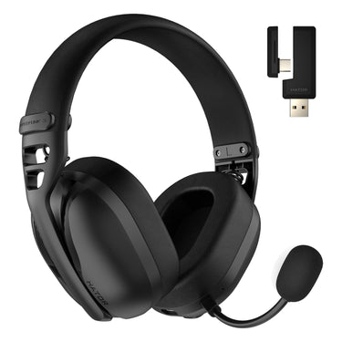 Hator hyperpunk 3 wireless over-ear gaming headset (zwart, 2.4ghz bluetooth 5.4 usb-c)