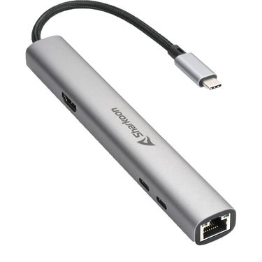 Sharkoon officepal combo adapter dockingstation (grijs)