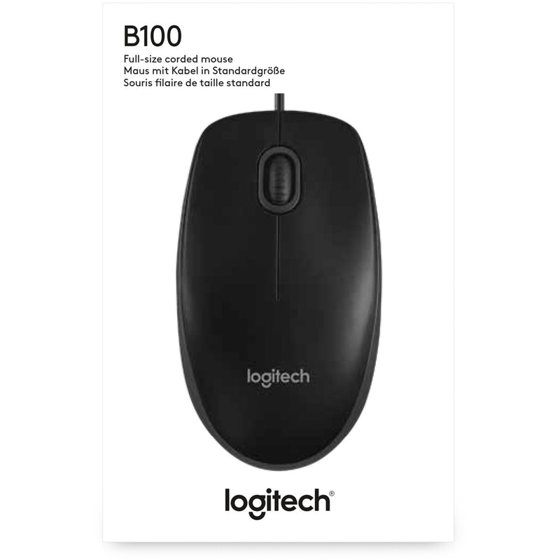 Load image into Gallery viewer, Logitech b100 optical usb mouse for business (zwart, 800 dpi)
