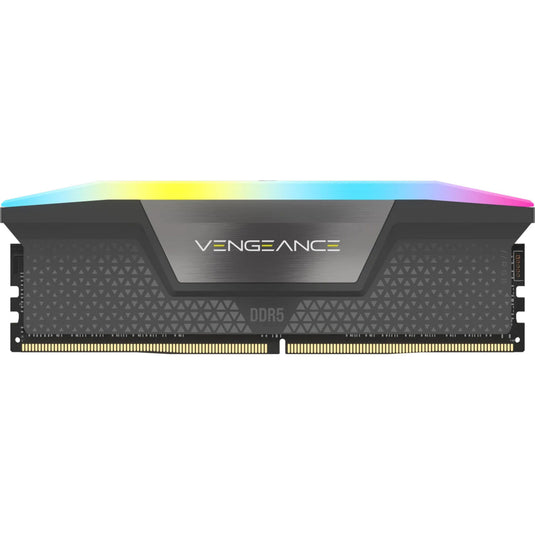 Corsair 64 gb ddr5-5600 (2x 32 gb) dual-kit werkgeheugen (grijs, cmh64gx5m2d5600z40, vengeance rgb, xmp, expo)