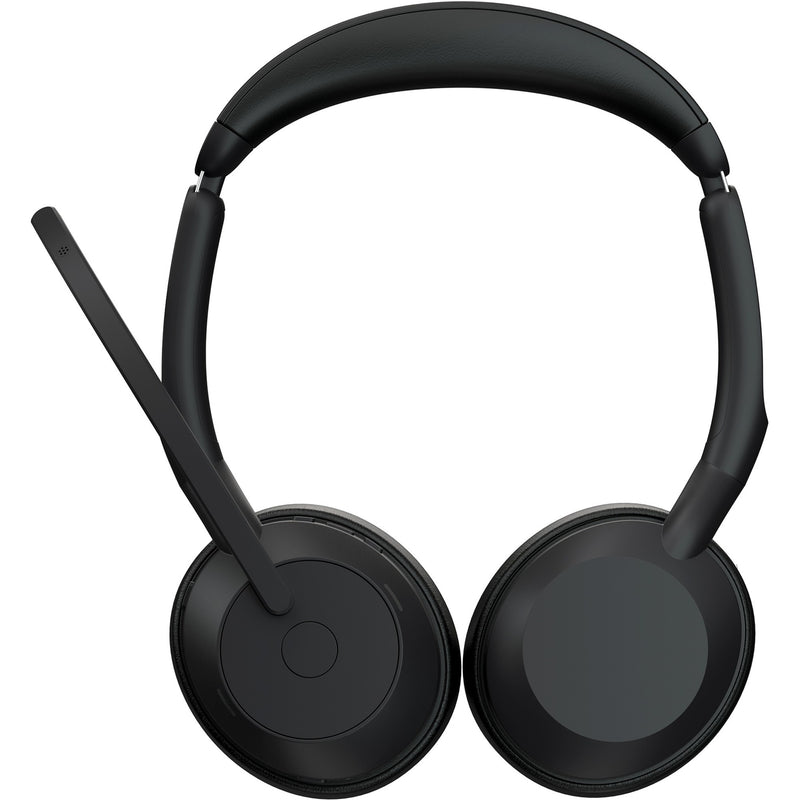 Afbeelding laden in galerijviewer, Jabra evolve2 55, incl. oplaadstandaard on-ear headset (zwart, stereo, uc, usb-c, link380c)
